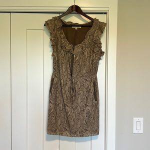 Banana Republic Heritage ruffle neck dress